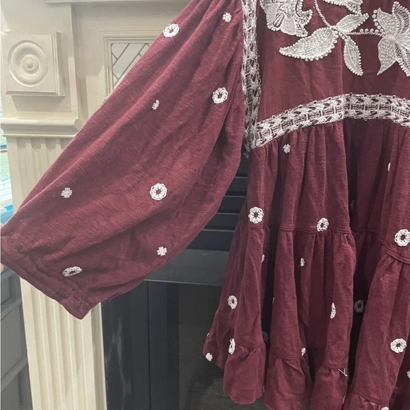 Free People Sweet Raisin Combo Edie T-Shirt, Size M - Picture 5 of 8